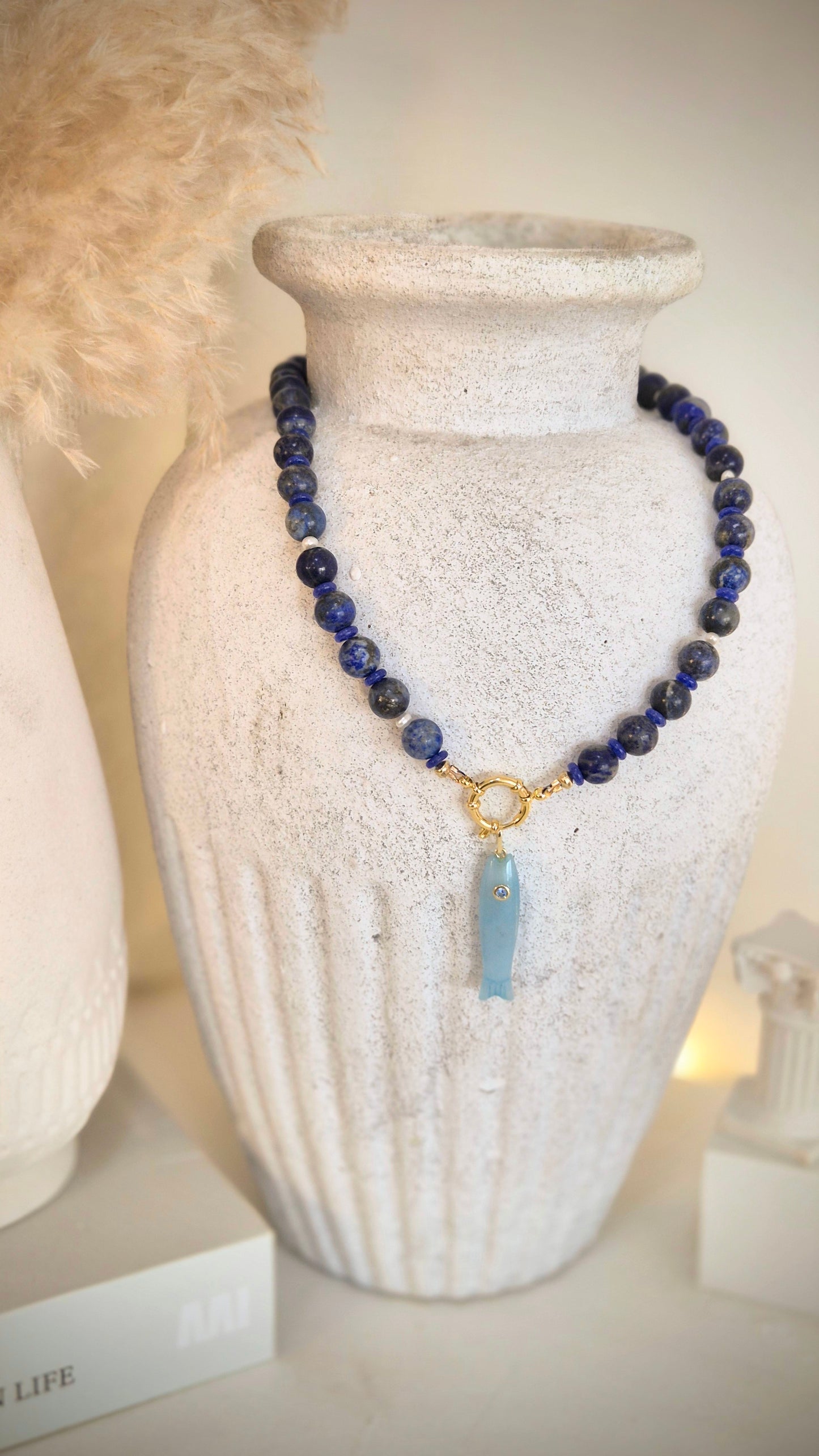 Statement necklace- Azure Tides