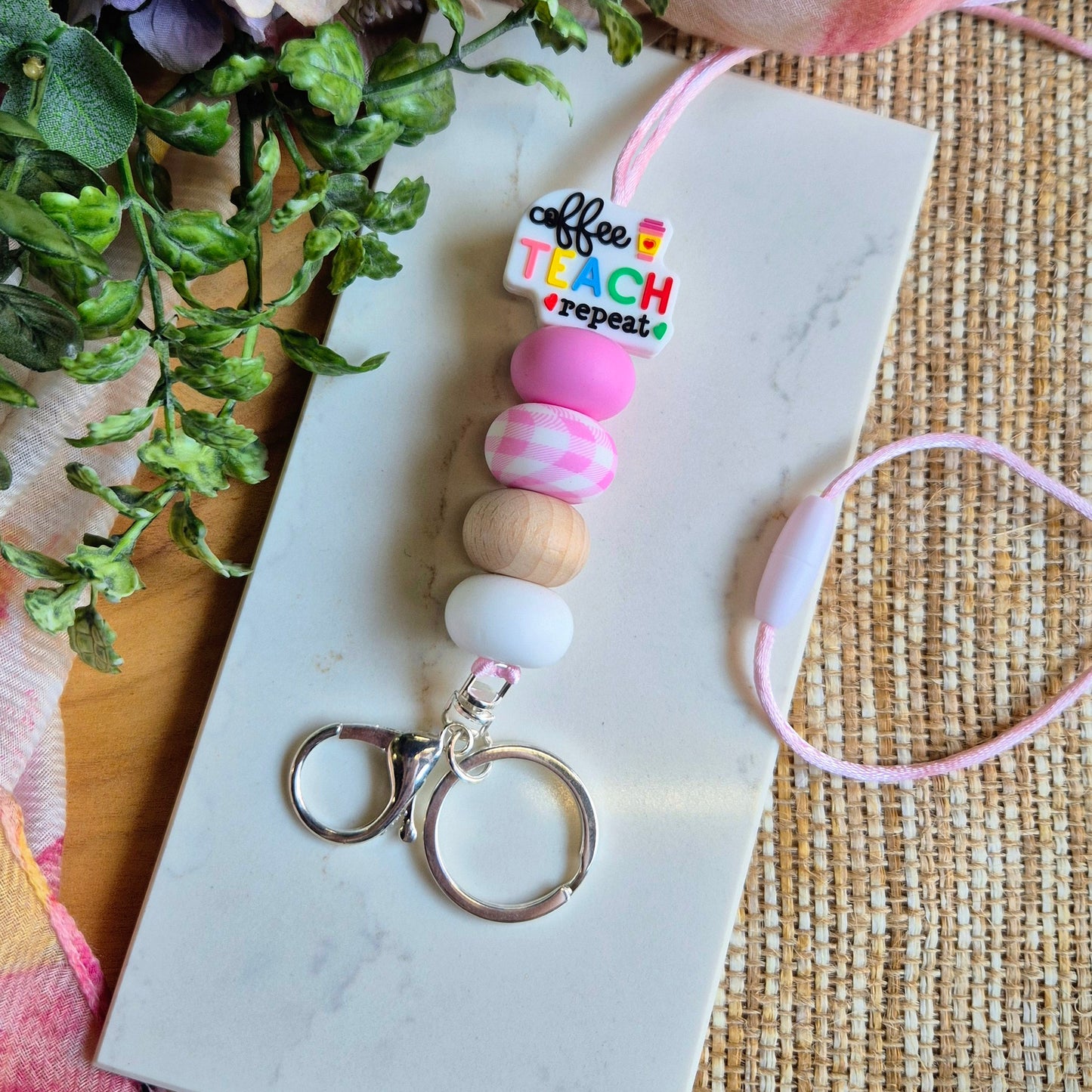 Lanyard- Coffee Teach Repeat