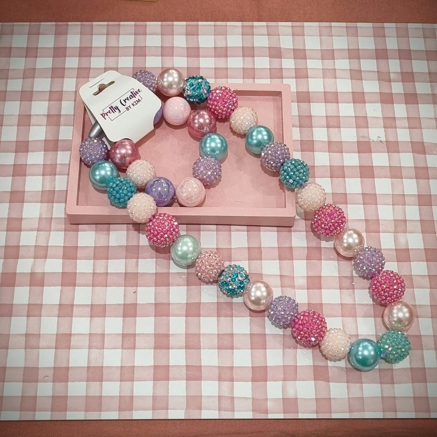 Bubblegum necklace and bracelet sets