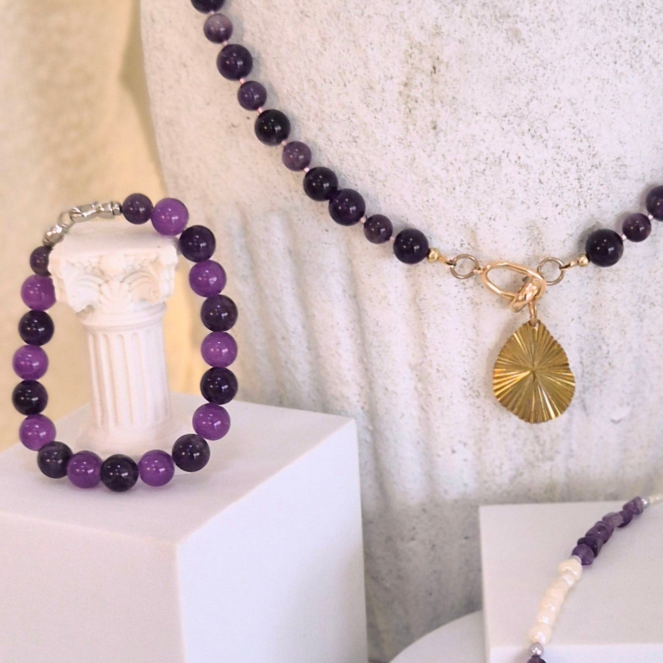Statement bracelet- Amethyst