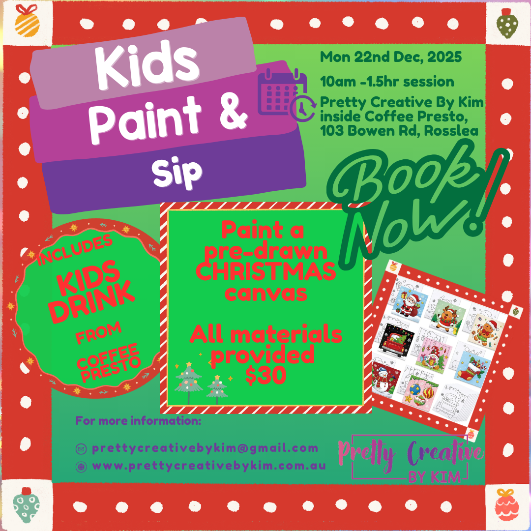 Christmas paint n sip for kids