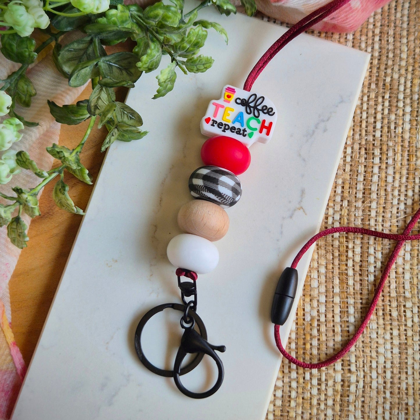Lanyard- Coffee Teach Repeat