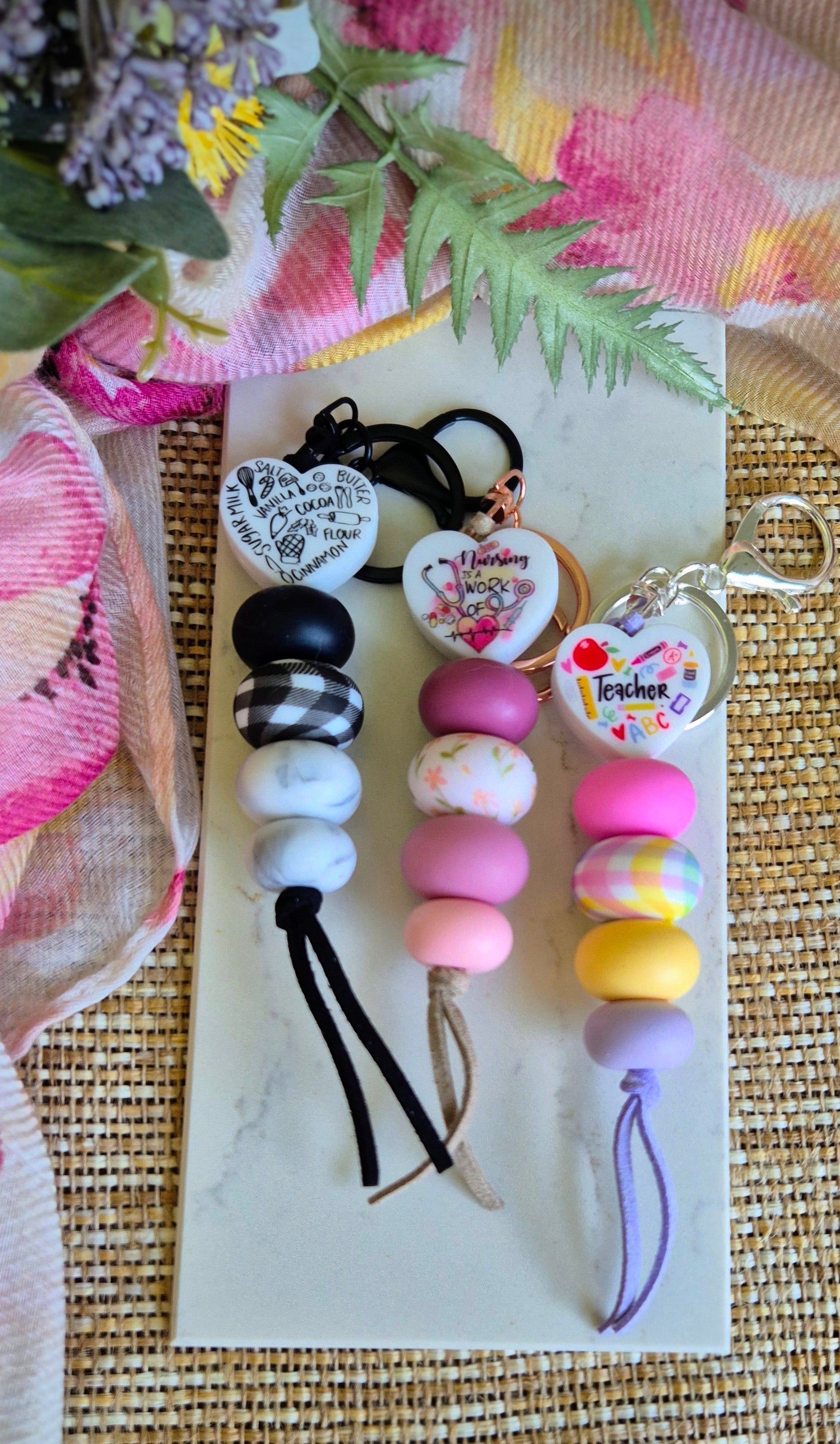 Keychain- Work of Heart – Pretty Creative By Kim
