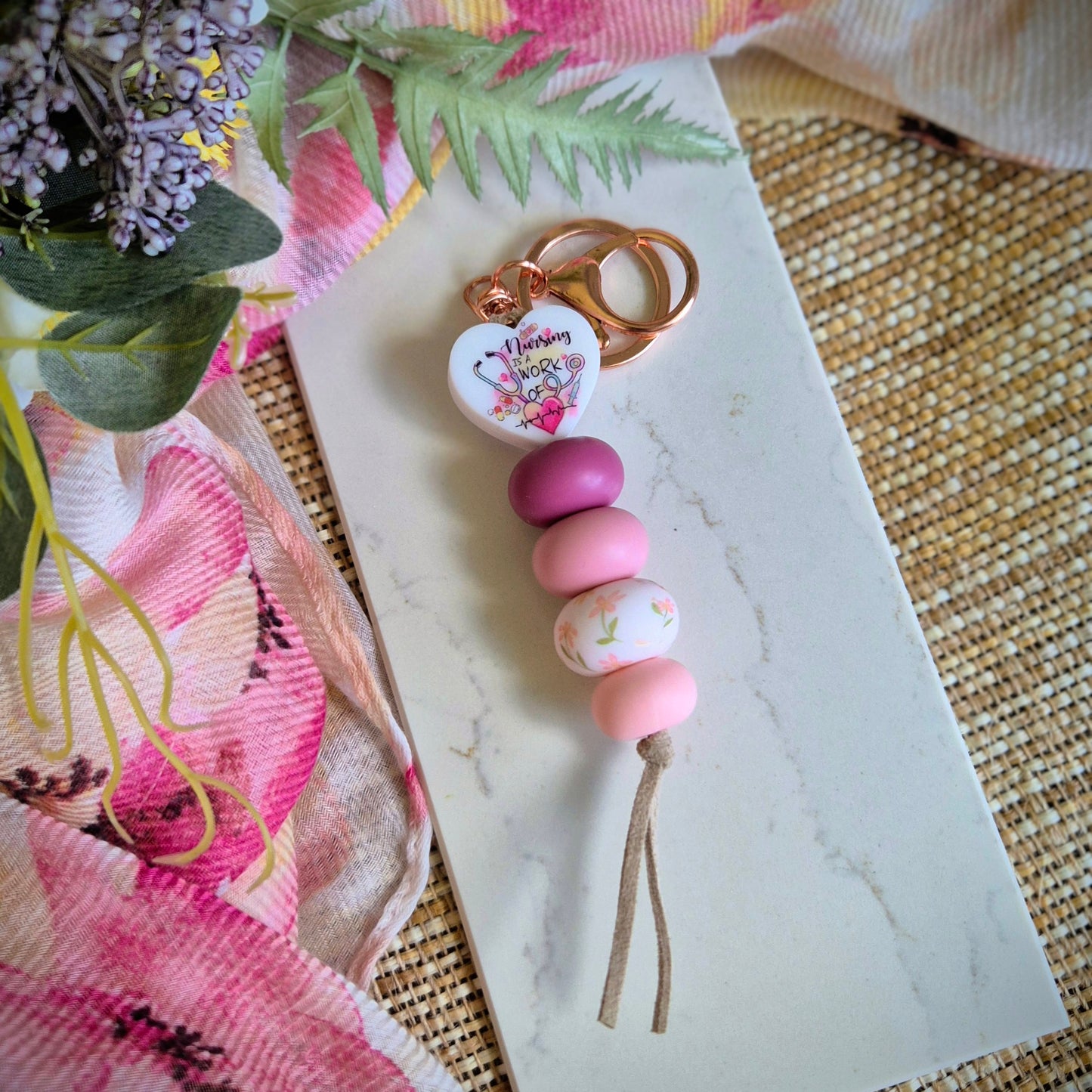 Keychain- Work of Heart