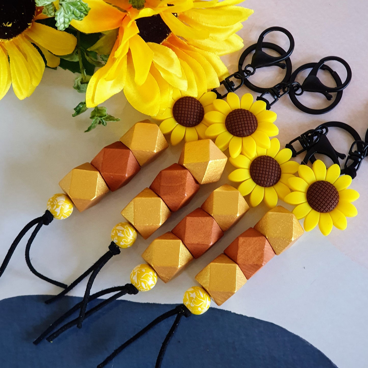 Lanyards and keyrings- Sunflowers