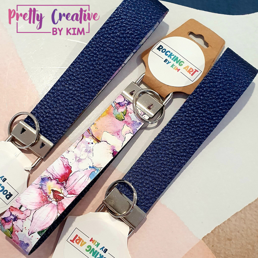 Keyfob wristlets- lined for comfort