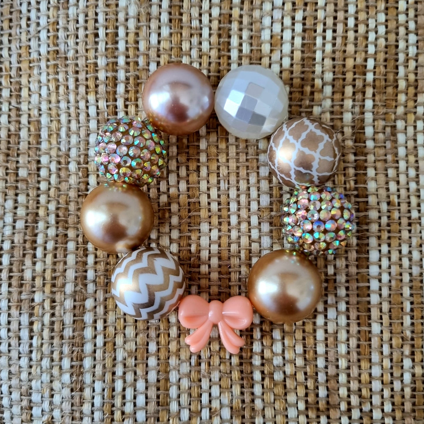 Bubblegum bead bracelet