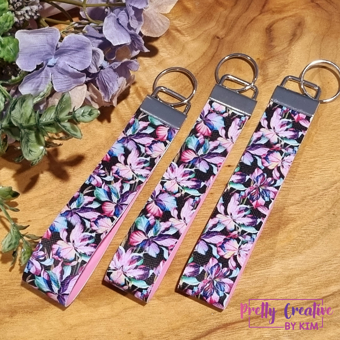 Keyfob wristlets- lined for comfort