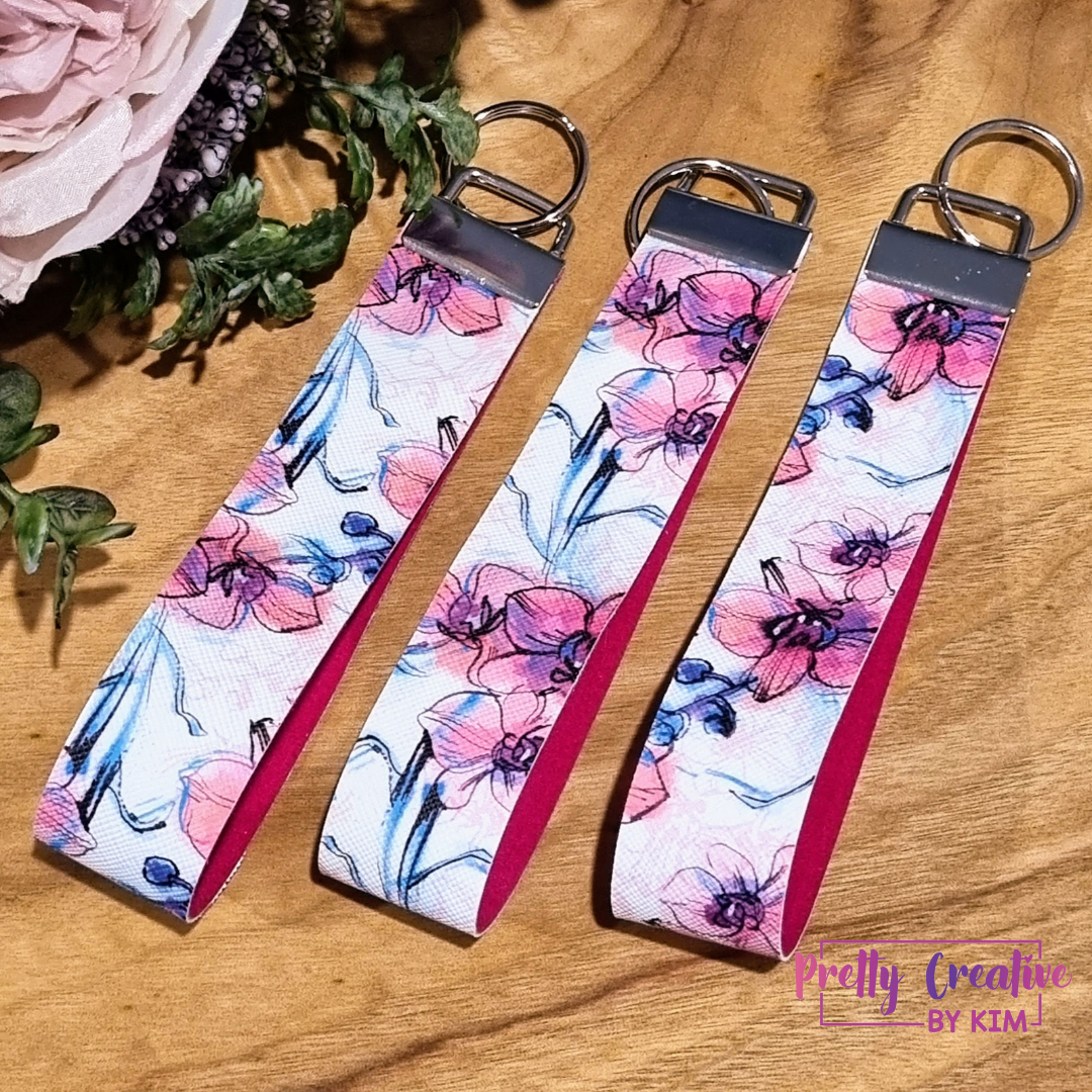 Keyfob wristlets- lined for comfort