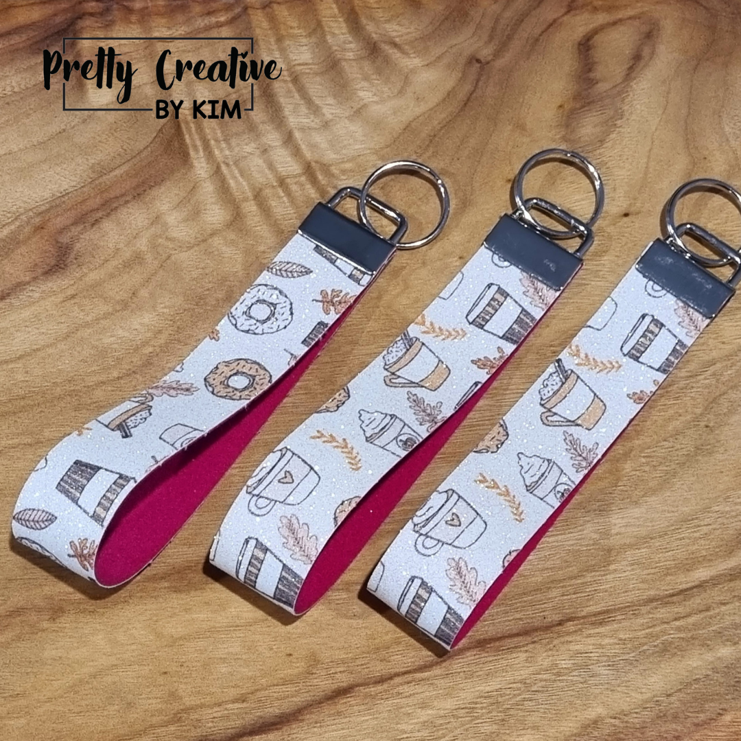 Keyfob wristlets- lined for comfort