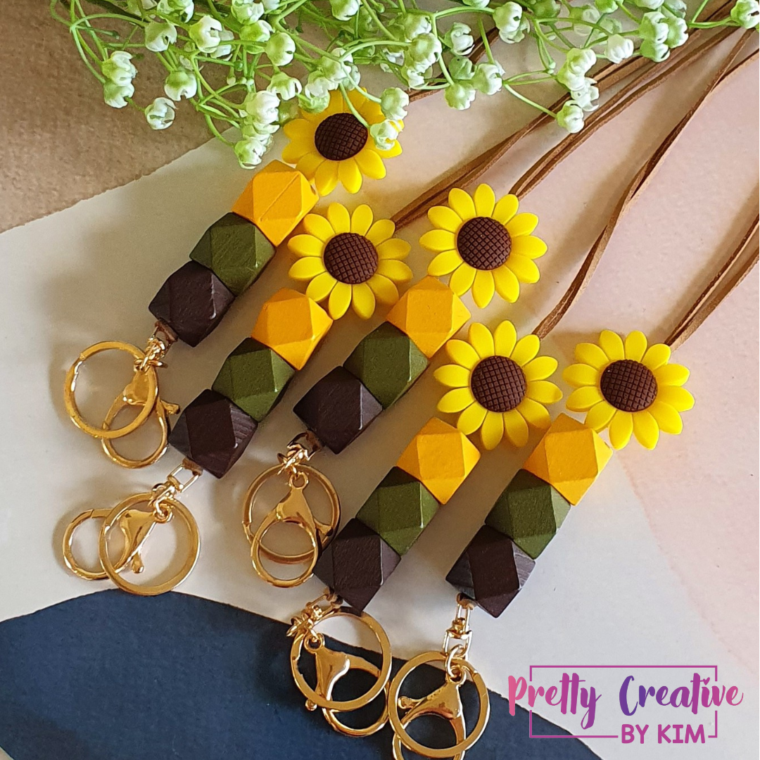 Lanyards and keyrings- Sunflowers